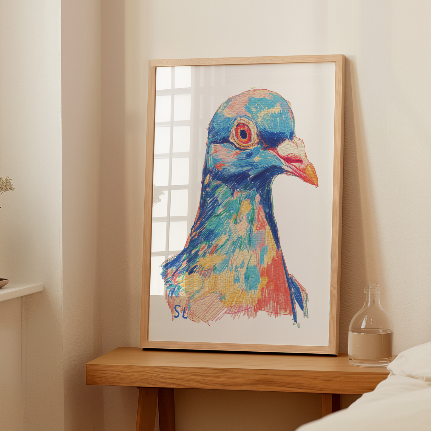 Pigeon Art Print 08