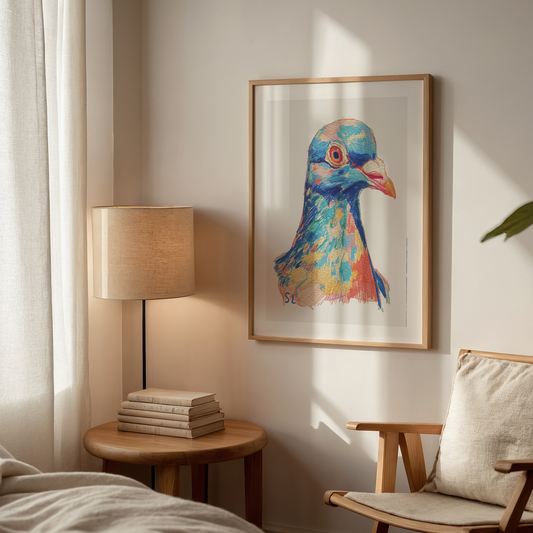 Pigeon Art Print 08