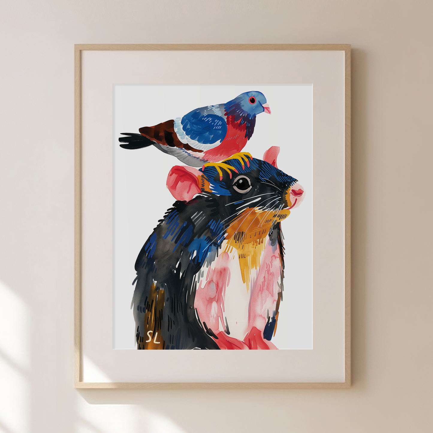 Pigeon Art Print 02