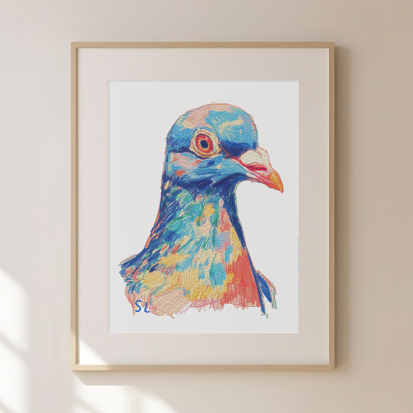 Pigeon Art Print 08