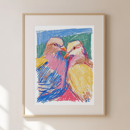 Pigeon Art Print 09