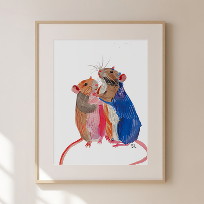 Rat Art Print 04