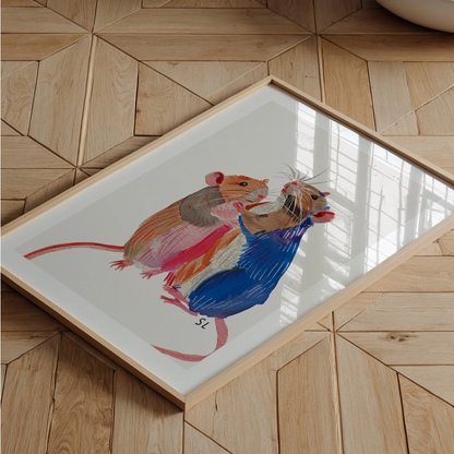 Rat Art Print 04